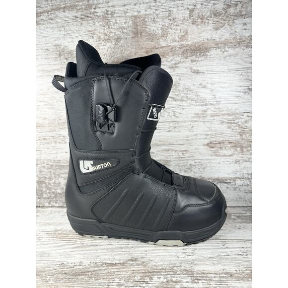 Men\'s Burton Moto Black Snowboarding Boots Sz 9 EUC! main image 6